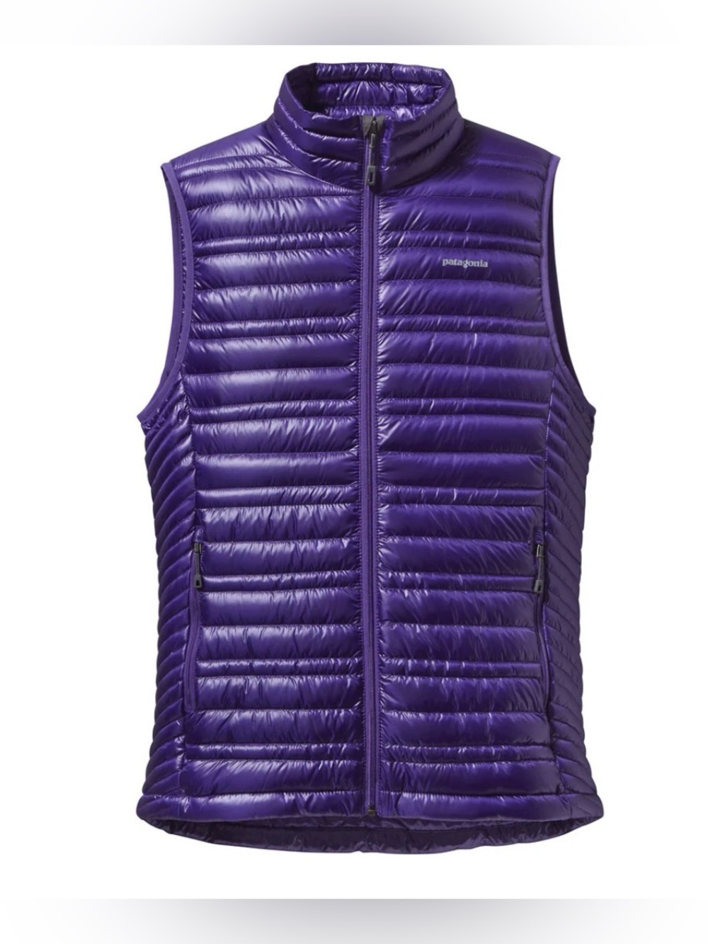 Patagonia Womens Ultralight Down Vest XL Violet Purple Puffer Full Zip Midlayer